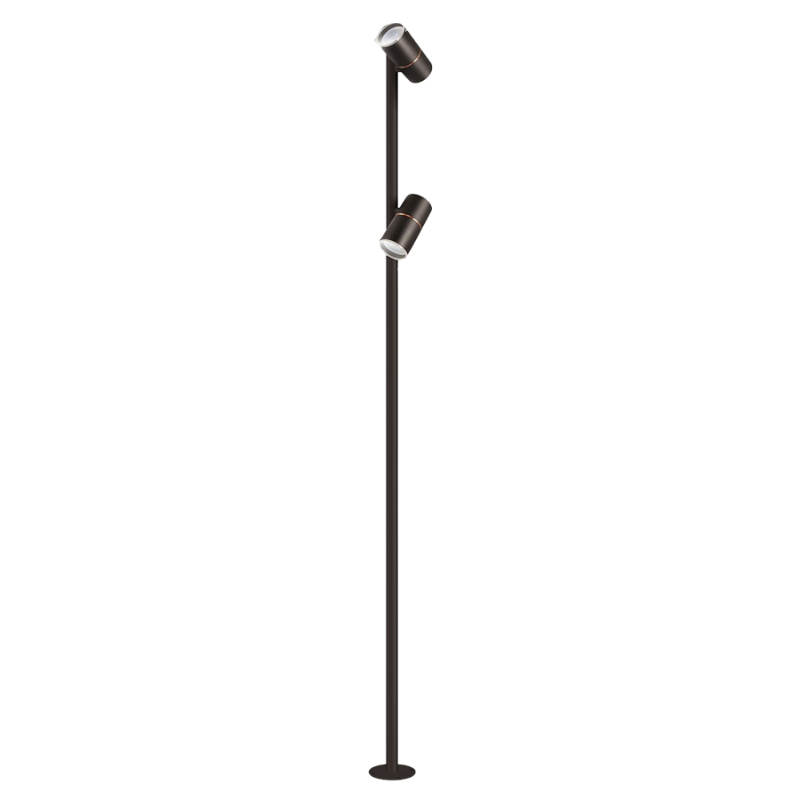 Poste Balizador TKS Pipe Dicro Fort Duplo Movel 2L Dicroica MR16 100x320x1500mm 1381
