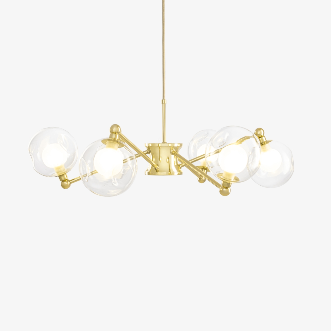 Lustre Golden Art Braid 6L G9 Ø620mm T2802-6PI