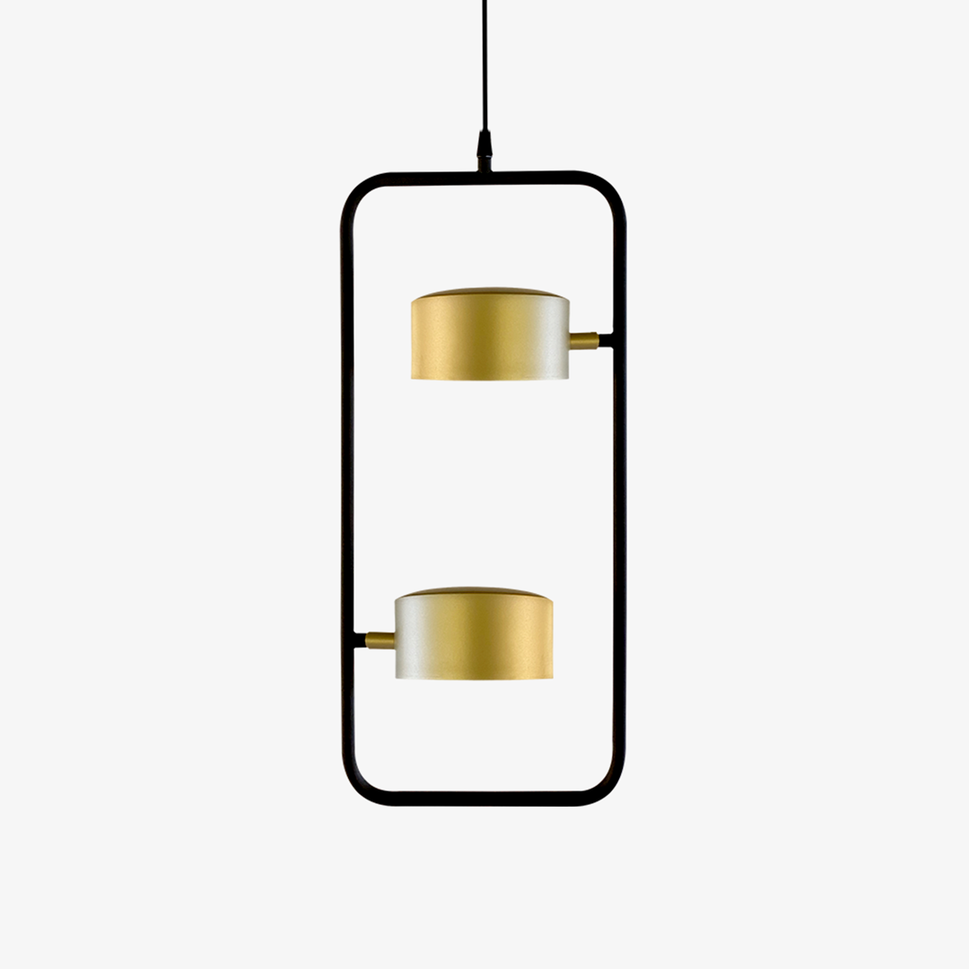 Lustre Golden Art Nell 2 Focos Led 6 watts 3000K Bivolt 500x230mm T8800-2