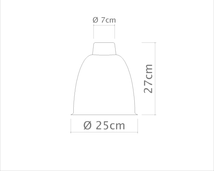 Pendente Golden Art Termo 1L E27 Ø240x280mm T290PI
