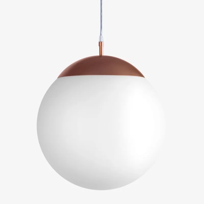 Pendente Golden Art Bola Opalina 1L E27 Ø420mm T755-42PI