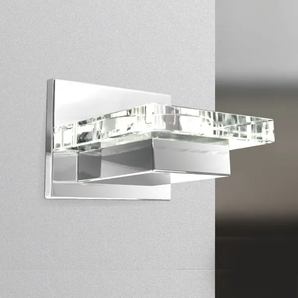 Arandela Golden Art Quadrada Acrílico 1L G9 140mm P913PI