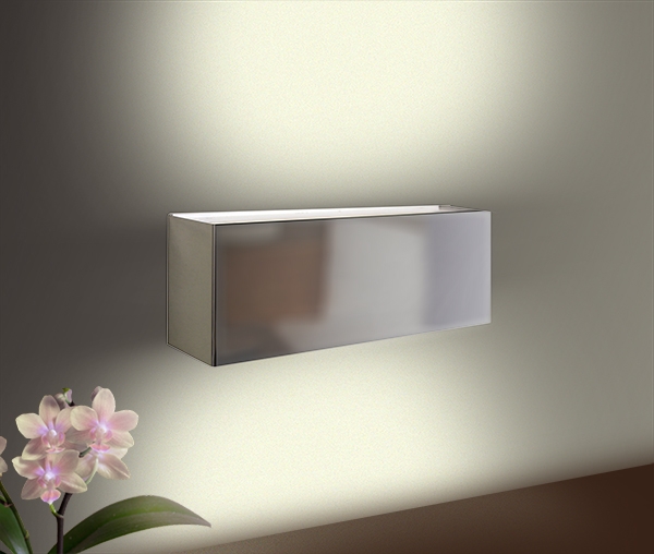Arandela Golden Art Retangular 2 Faixos de Luz 1L E27 400x100x140mm P345-40PI