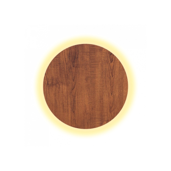 Arandela Fox Lustres Led Redondo Madeira 19 watts 3000K Ø350x80mm AR70