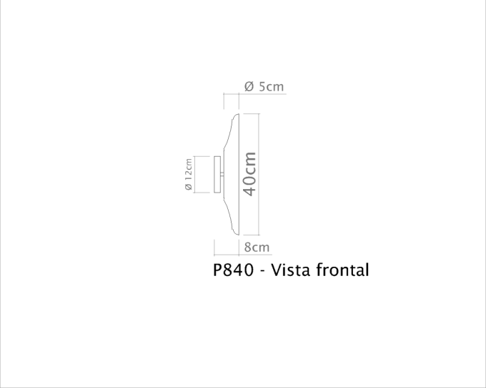 Arandela Golden Art Doss Chanfrado 2L GU10 400mm P840PI