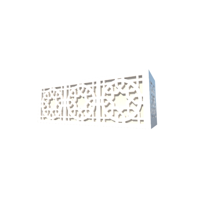 Arandela Fox Lustres Laser Madeira e Acrílico 2L E27 150x400x90mm AR27