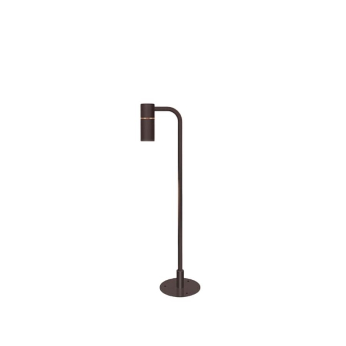Poste Balizador TKS Pipe Seven Com Base Sem Difusor 1L Mini Dicroica MR11 110x107x500mm 1321