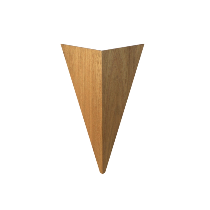 Arandela Fox Lustres Facetado Madeira 1L E27 400x250x90mm AR60