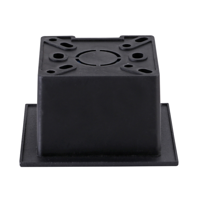 Balizador de Parede Nordecor Linder Preto 3 watts IP65 3000K Bivolt 85x85x50mm 2446