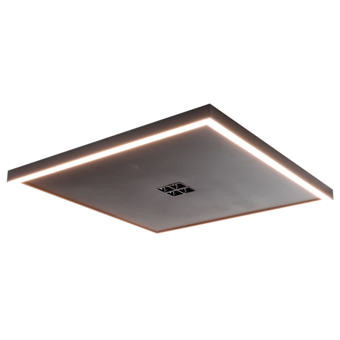 Plafon Spotline Elegance 33 watts e 4 Focos Bivolt 480x480x40mm 1052/50