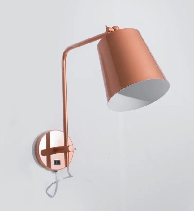 Arandela Golden Art Mazza Braço em L 1L E27 350mm PP669PI