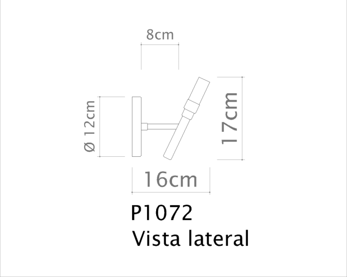 Arandela Golden Art Montana 1 Braço 1L G9 170mm P1072PI