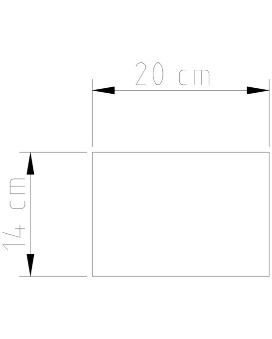 Arandela Golden Art Retangular 2 Faixos de Luz 1L E27 200x100x140mm P345-20PI