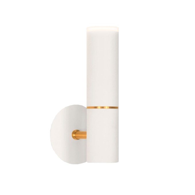 Arandela TKS Pipe Basic Externa Fixa Com Difusor 1L Mini Dicroica MR11 80x100x150mm 1679