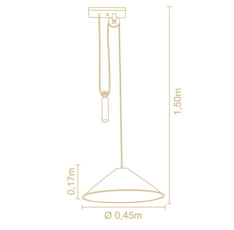 Pendente Madelustre Celeiro Madeira Castanho e Metal Preto 1L E27 Ø450mm 3260