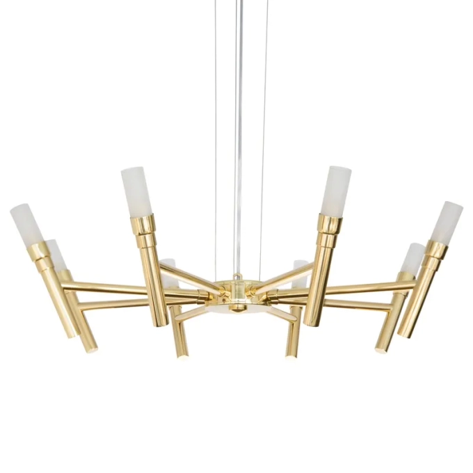 Lustre Golden Art Montana 8 Braços 8L G9 Ø600mm T1072-8PI