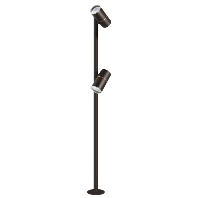 Poste Balizador TKS Pipe Dicro Fort Duplo Movel 2L Dicroica MR16 100x320x1000mm 1380