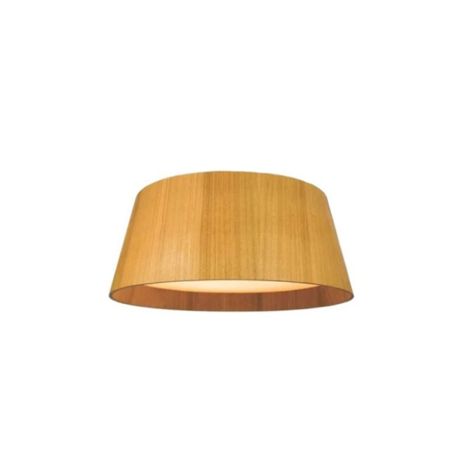 Plafon Fox Lustres Cônico Madeira e Acrílico 4L E27 Ø530x230mm P58