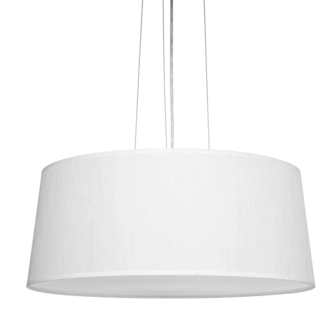 Pendente Golden Art Tecido Liso 3L E27 Ø550x220mm T977PI