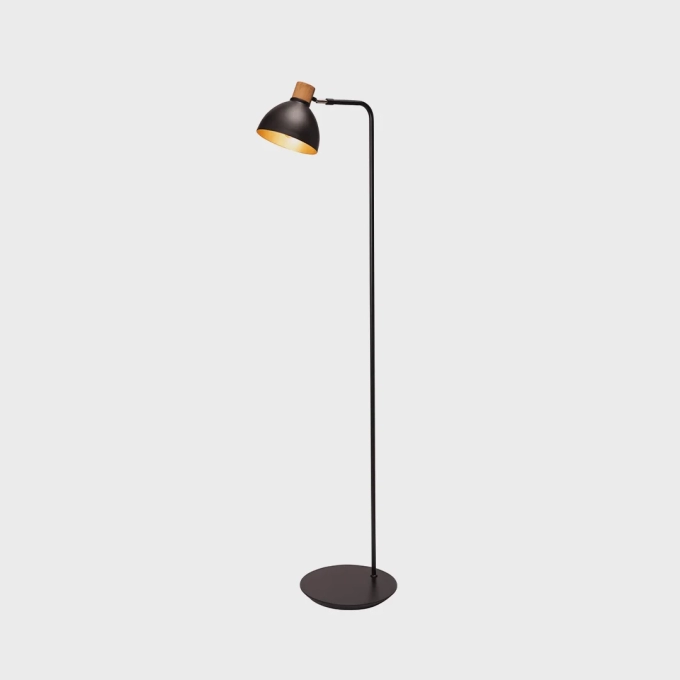Coluna Madelustre Viena Madeira Castanho e Metal 1L E27 1650mm 3094