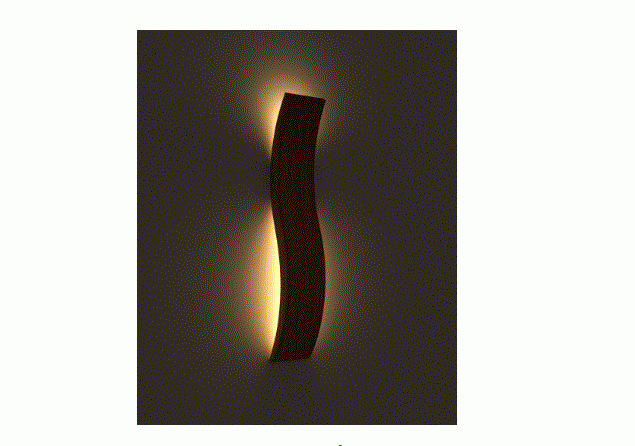 Arandela Fox Lustres Led Madeira 58 watts 3000K 1200x400x150mm AR39