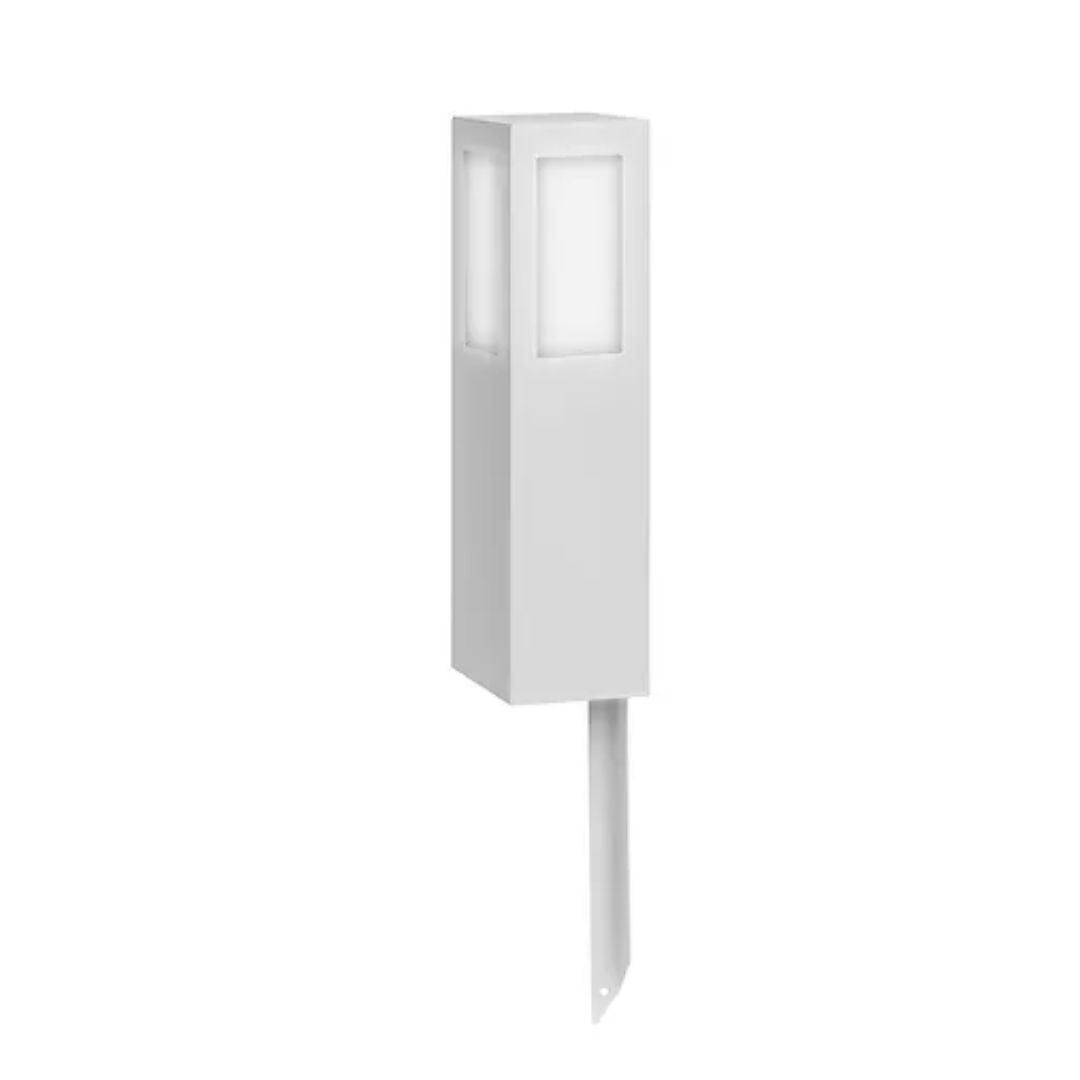 Poste Balizador Quadrado Belly Iluminação Alumínio Espeto 1L E27 500mm PST-414/50