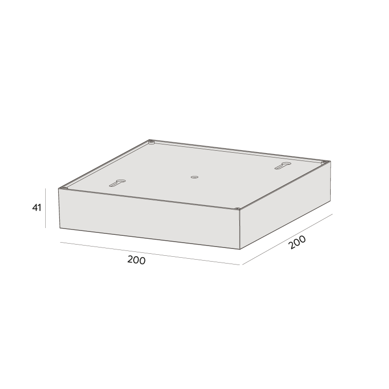 Luminária de Sobrepor Interlight Picco Orientável 20 watts IRC90 Bivolt 200x200x41mm 2785