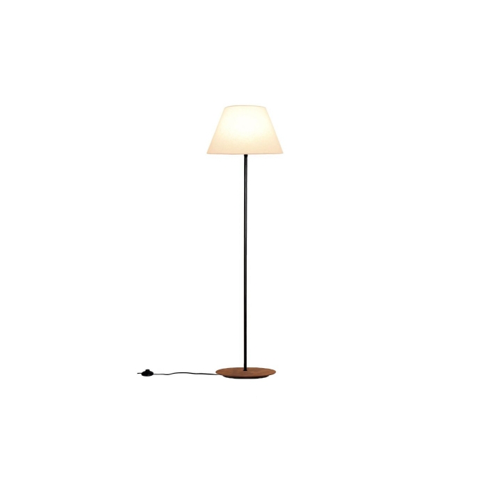 Luminária de Chão Fox Lustres Clean Madeira 1L E27 1600x500mm 5407