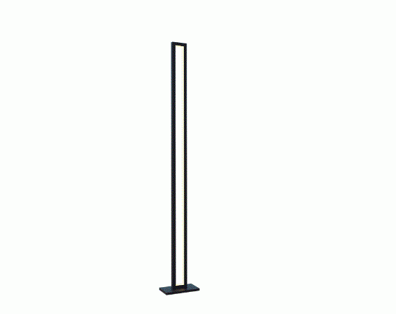 Luminária de Chão Fox Lustres Clean Madeira 48 watts 3000K 1600x210x130mm 5435