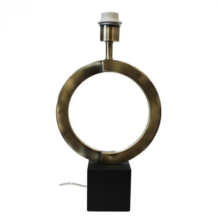 Base de Abajur Casual Light Studioluce Metal Preto ﻿1L E27 250x100x460mm Bivolt BA011