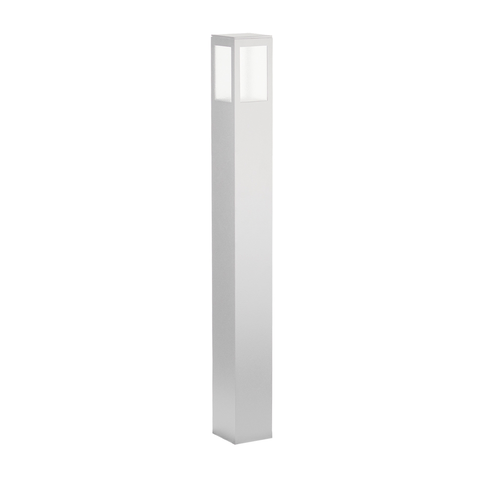 Poste Balizador Germany Garten Alumínio e Vidro Pontilhado 1L E27 IP54 700mm 14120100