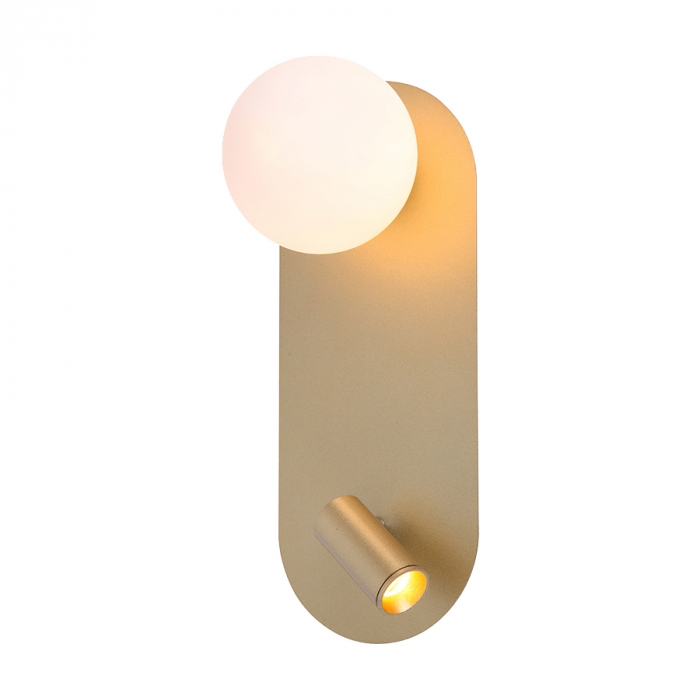 Arandela Casual Light Studioluce Onde Dourada 3 watts 3000K + 1L G9 300x130x120mm AR1798DO