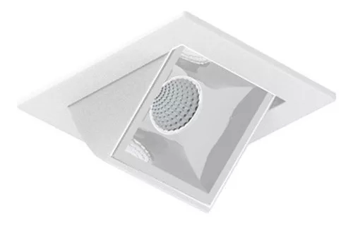 Luminária de Embutir Interlight Picco Home Orientável 3 watts IRC90 Bivolt 49x49x43mm 4581