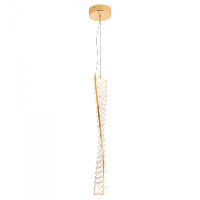 Pendente Casual Light Studioluce Lanciato Dourado 12 watts 3000K 600mm PD1768
