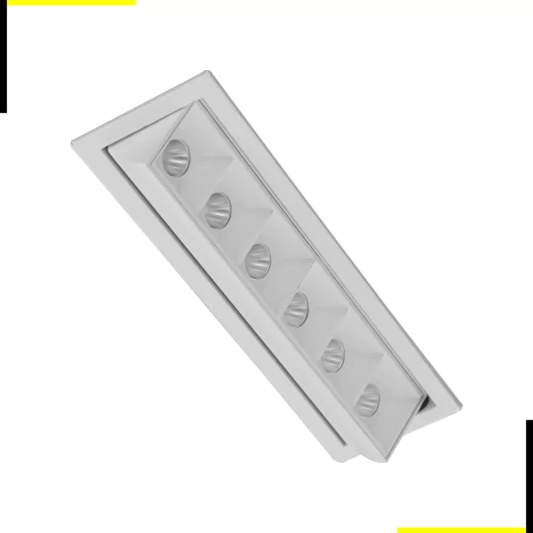 Luminária de Embutir Interlight Picco Home Orientável 14 watts IRC90 Bivolt 178,5x52x43mm 4583