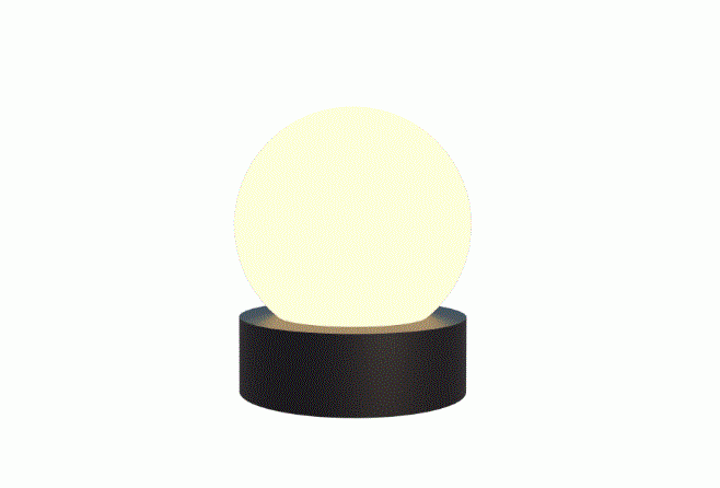 Abajur Fox Lustres Orb Madeira 1L G9 Ø150x180mm 5325