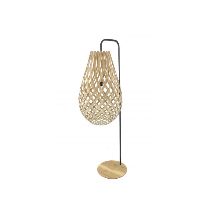 Luminária de Chão Fox Lustres Raizen Madeira 1L E27 1600x450x600mm 5426