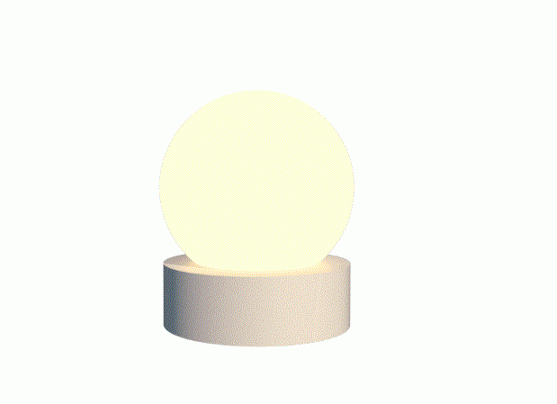 Abajur Fox Lustres Orb Madeira 1L G9 Ø150x180mm 5325