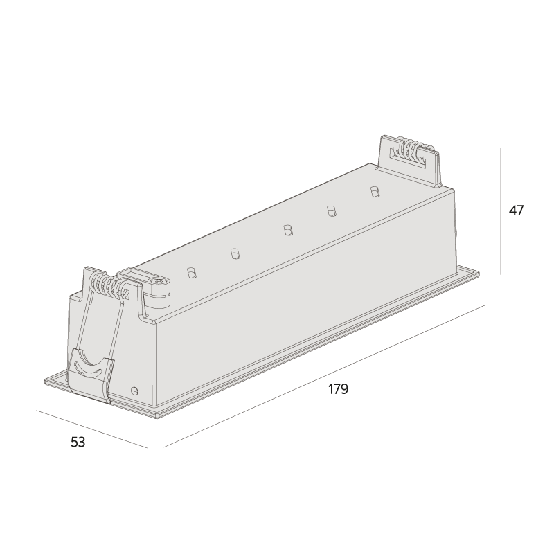 Luminária de Embutir Interlight Picco Pro Orientável 14 watts IRC95 Bivolt 179x53x47mm 4593
