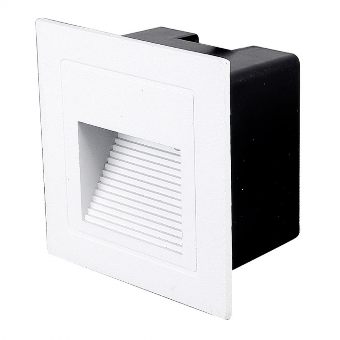 Balizador de Parede Nordecor Linder Branco 3 watts IP65 3000K Bivolt 85x85x50mm 2020