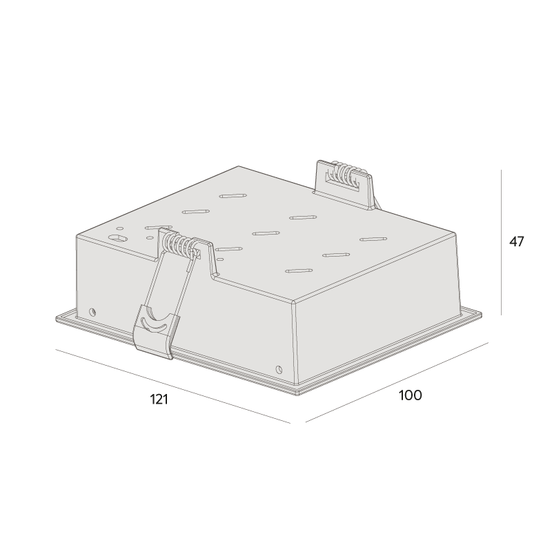 Luminária de Embutir Interlight Picco Pro Orientável 14 watts IRC95 Bivolt 121x100x47mm 4596