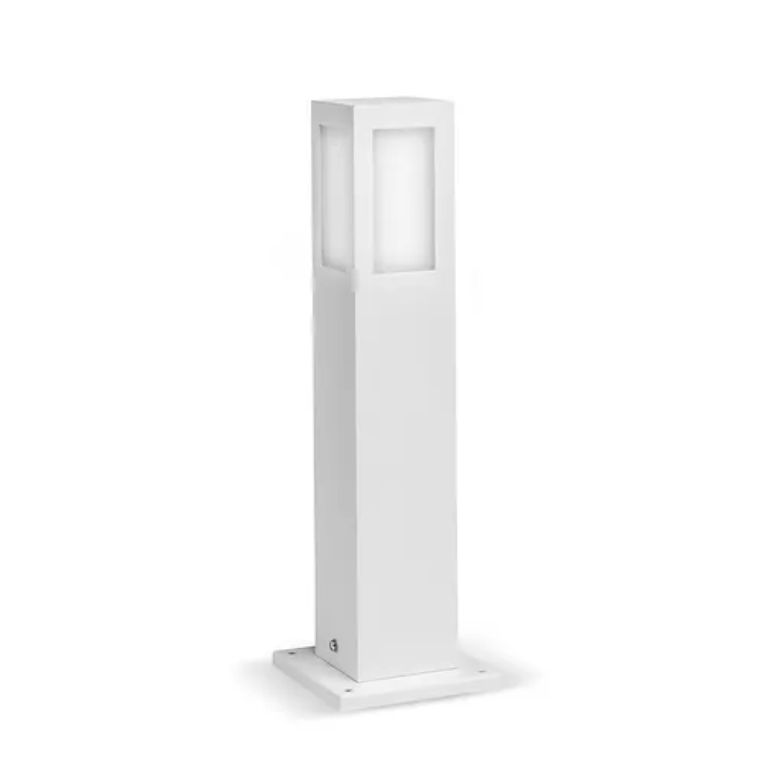 Poste Balizador Quadrado Belly Iluminação Alumínio Base 1L E27 500mm PST-412/50