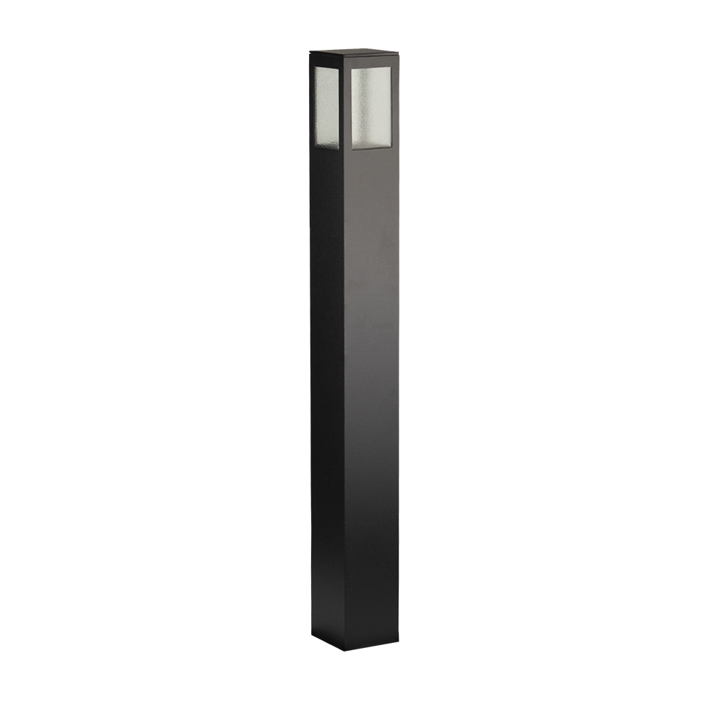 Poste Balizador Germany Garten Alumínio e Vidro Pontilhado 1L E27 IP54 700mm 14120100