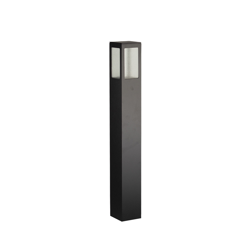 Poste Balizador Germany Garten Alumínio e Vidro Pontilhado 1L E27 IP54 500mm 14100100
