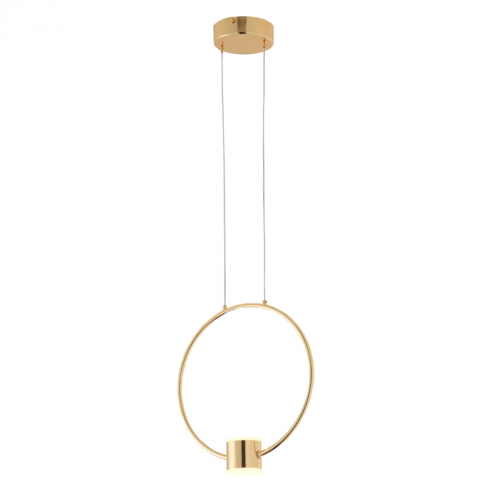 Pendente Casual Light Studioluce Allure Dourado 10 watts 3000K Ø300x65mm PD1700DO