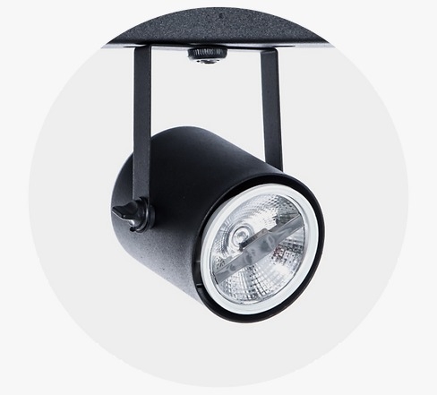 Spot Sobrepor Belly Iluminação AR70 GU10 Sem Canopla para Perfilado EP-D