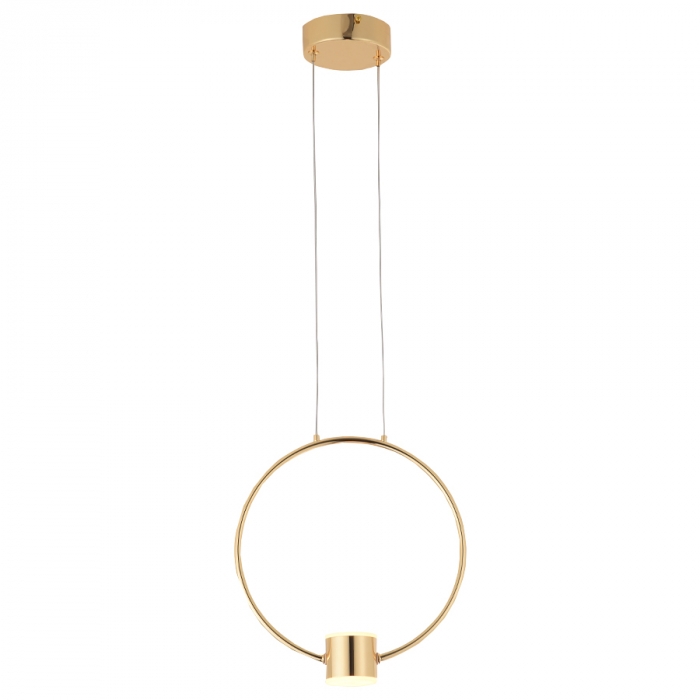 Pendente Casual Light Studioluce Allure Dourado 10 watts 3000K Ø300x65mm PD1700DO