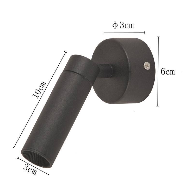 Spot Sobrepor Nordecor Blet 5 watts 24° IP20 3000K Preto Bivolt Ø30x100mm 6144