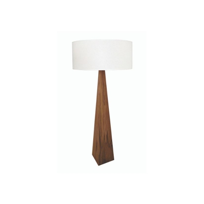 Luminária de Chão Fox Lustres Clean Madeira 1L E27 1550x600mm 5406