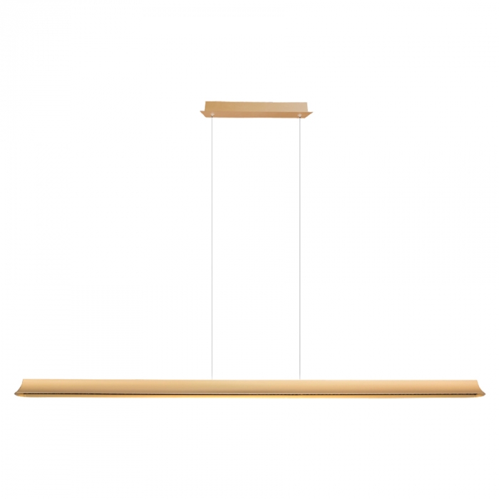 Pendente Casual Light Studioluce Gaia Preto e Dourado 48 watts 3000K 1540x50x55mm PD1831PTDO